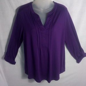 Carolyn Taylor Purple Top Large